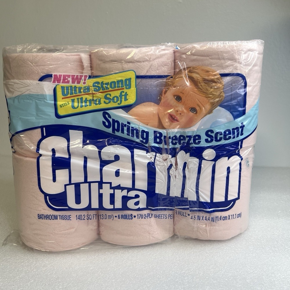 1996 Charmin Ultra Strong Ultra Soft‎ Spring Breeze Scent 2-PLY Toliet Paper